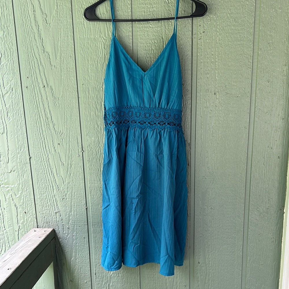 SHEIN Blue Spaghetti Strap Dress